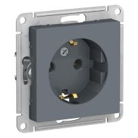 Розетка 1-м СП AtlasDesign 16А IP20 с заземл. механизм грифель SchE ATN000743