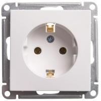 Розетка 1-м СП W59 16А IP20 с заземл. без защ. шторок механизм бел. SchE RS16-154-1-86